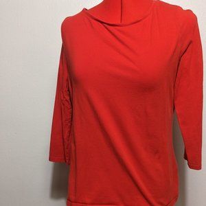 EUC MERONA - Red 3/4 sleeve shirt size M